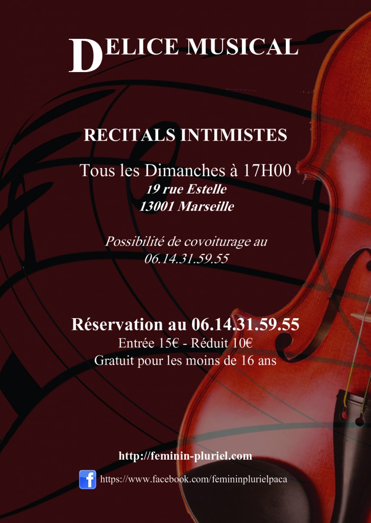 Programmation musicale FÃ©minin Pluriel - 19 rue Estelle Marseille
